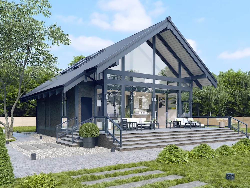 Дом из бруса Фахверк VZ-551 